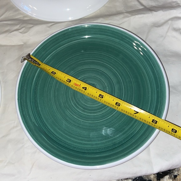 RARE VTG Caleca solid Hand Painted Salad Plates Made In Italy Set Of 4 - Picture 11 of 11